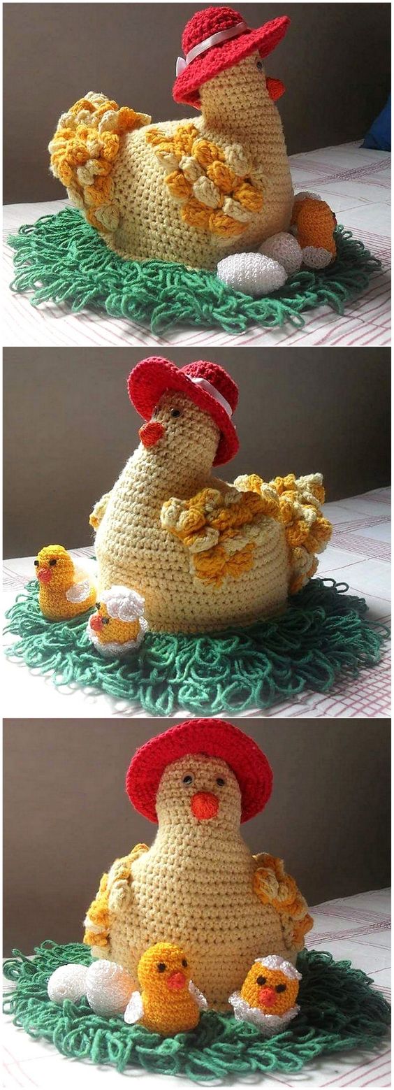 como fazer amigurumi galinha